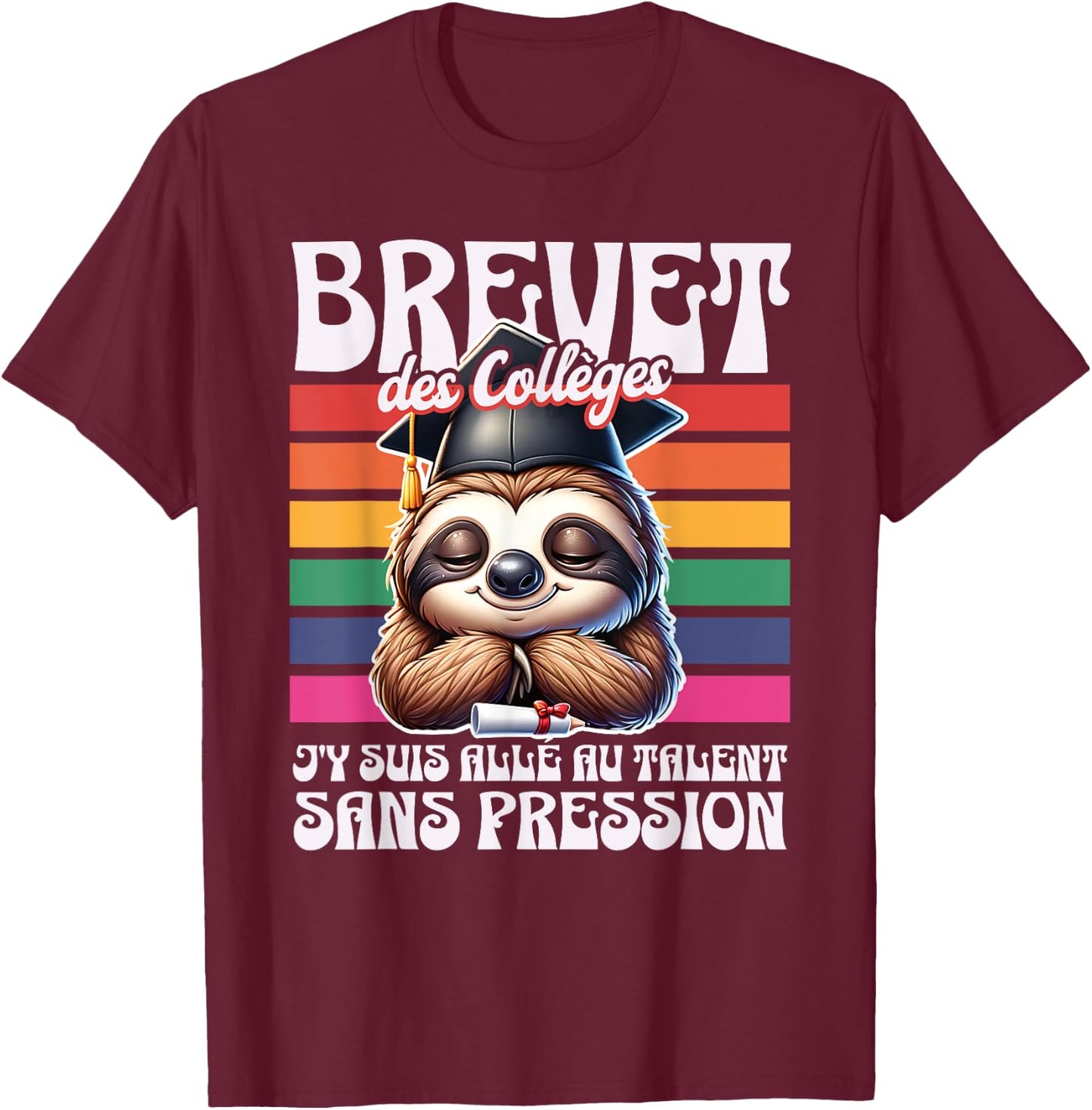 Colleges Patent I Went There To Talent Without Pressure , Black, S T-Shirt - T-Shirt | Maroon
