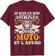 Je Suis Un Mec Simple J'aime La Moto Et L'apero , Black, S T-Shirt - T-Shirt | Maroon