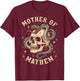Mother of Mayhem Women Mom Funny Mothers Day Matching Family T-Shirt - T-Shirt | Maroon