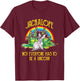 Jackalope Not Everyone Has To Be A Unicorn Rainbow Camping T-Shirt - T-Shirt | Maroon