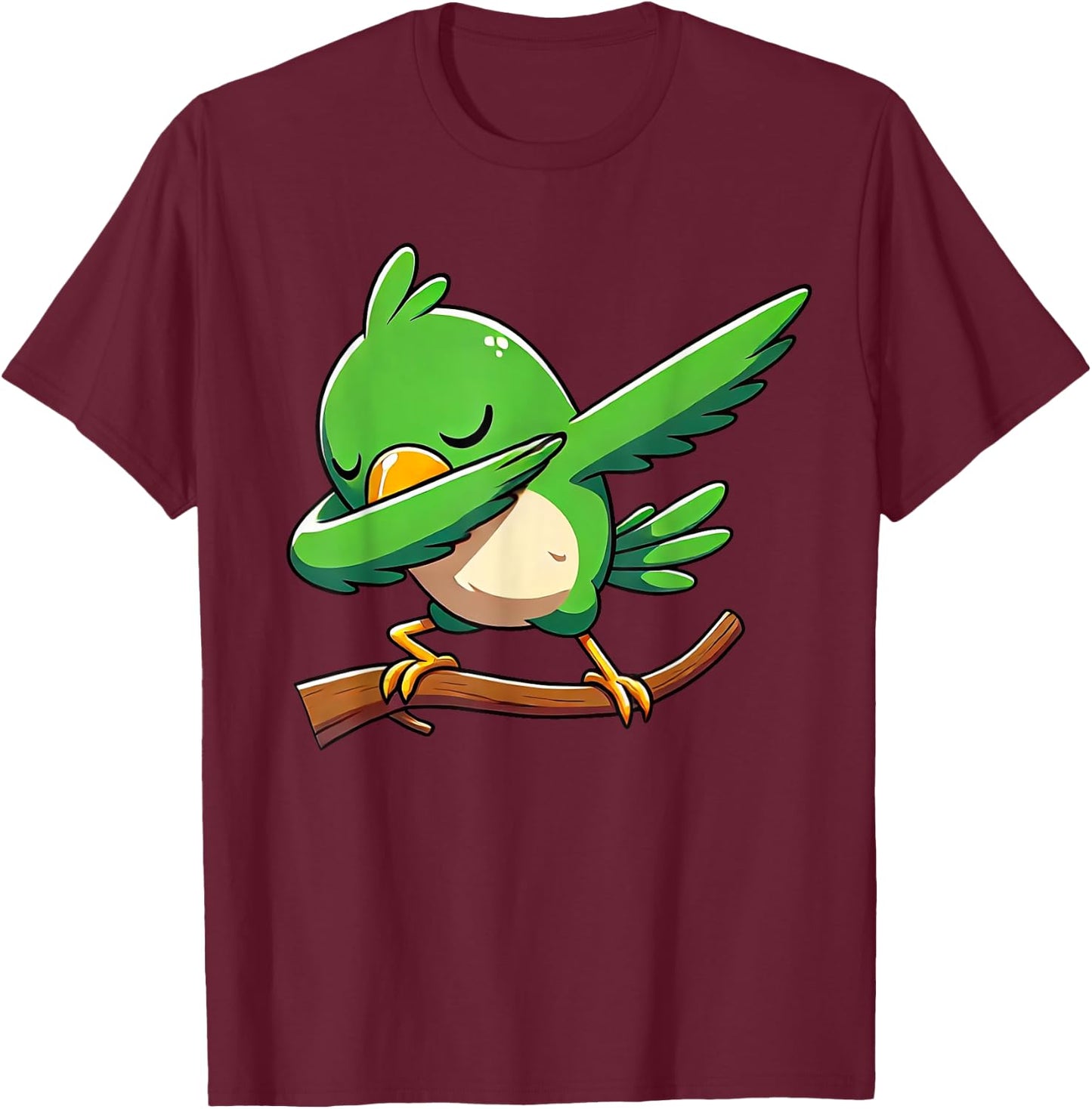Dabbing Parrot Animal Funny Parrot Gifts Kids T-Shirt - T-Shirt | Maroon