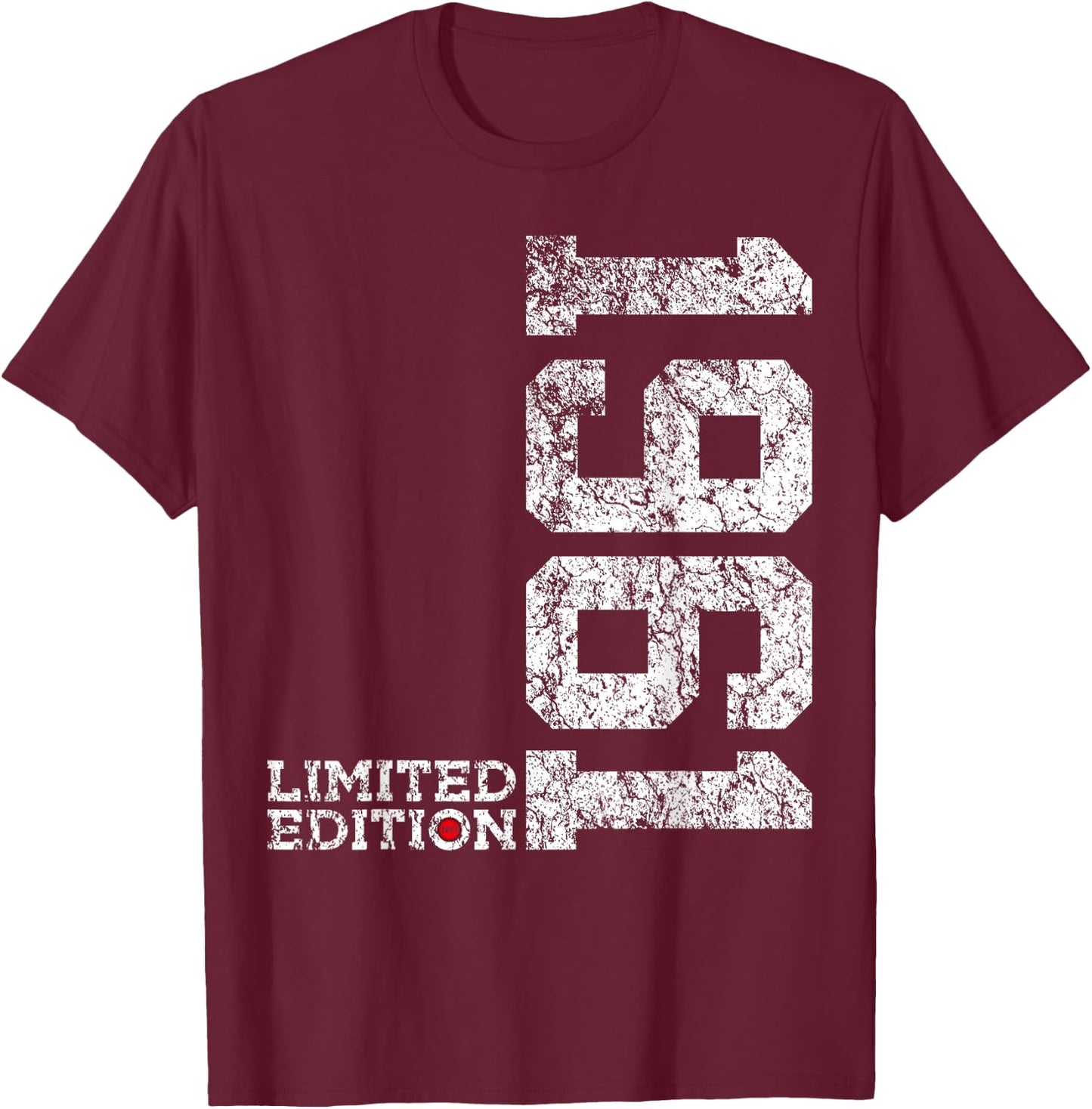 61 Jahre 61st Geburtstag Limited Edition 1961 T-Shirt - T-Shirt | Maroon