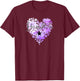 I Love Hamilton Heart Gift Teenage Girl Women T-Shirt - T-Shirt | Maroon