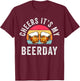 Drinking Cheers It's My Beer Day Birthday T-Shirt - T-Shirt | Maroon