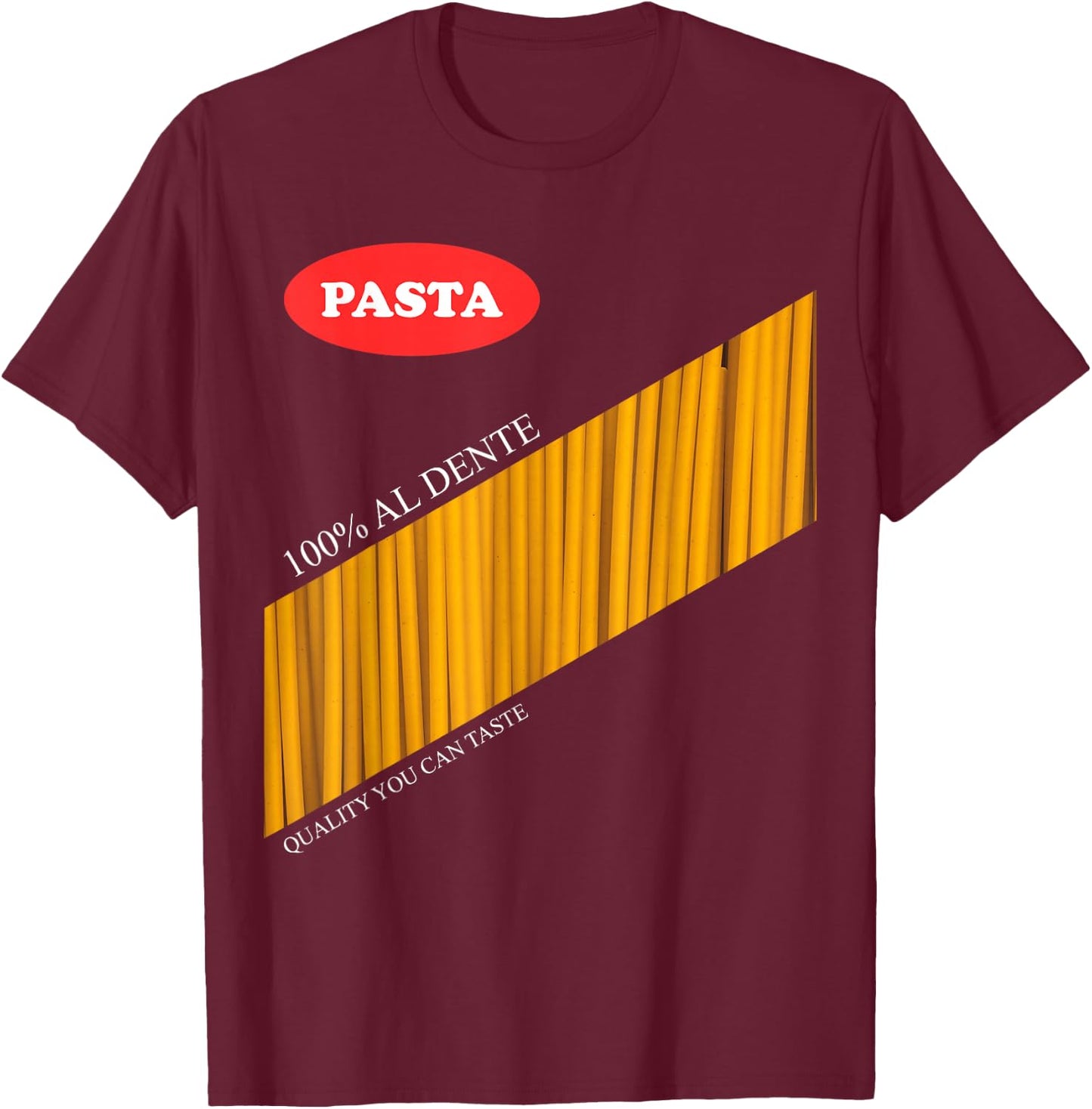 Pasta Package Halloween Costume , blue T-Shirt - T-Shirt | Maroon