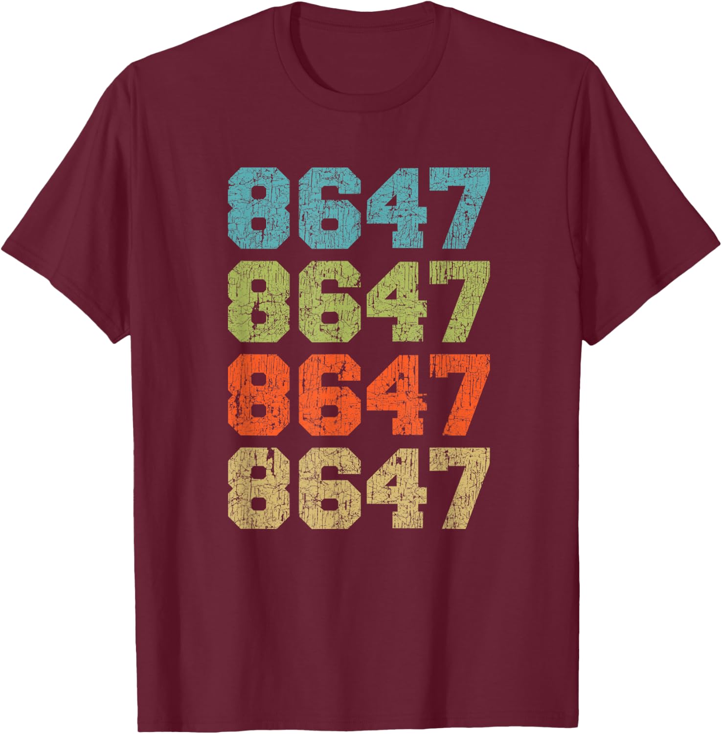 86 47 Anti Trump Funny T-Shirt - T-Shirt | Maroon