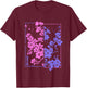 Japan Ukyio-e Vaporwave Blühende Japanische Kirschblüten T-Shirt - T-Shirt | Maroon