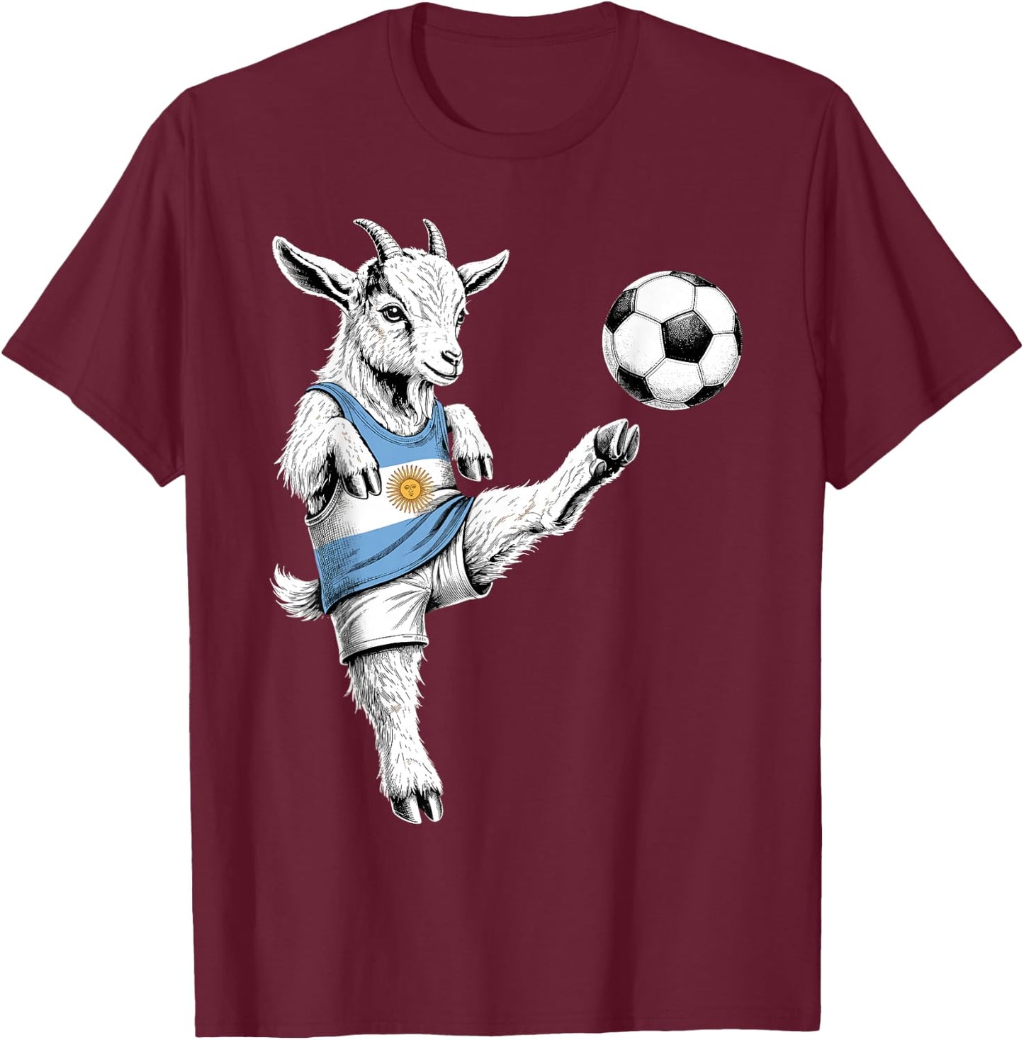 Argentinian Flag Men Women Kids Argentina T-Shirt - T-Shirt | Maroon