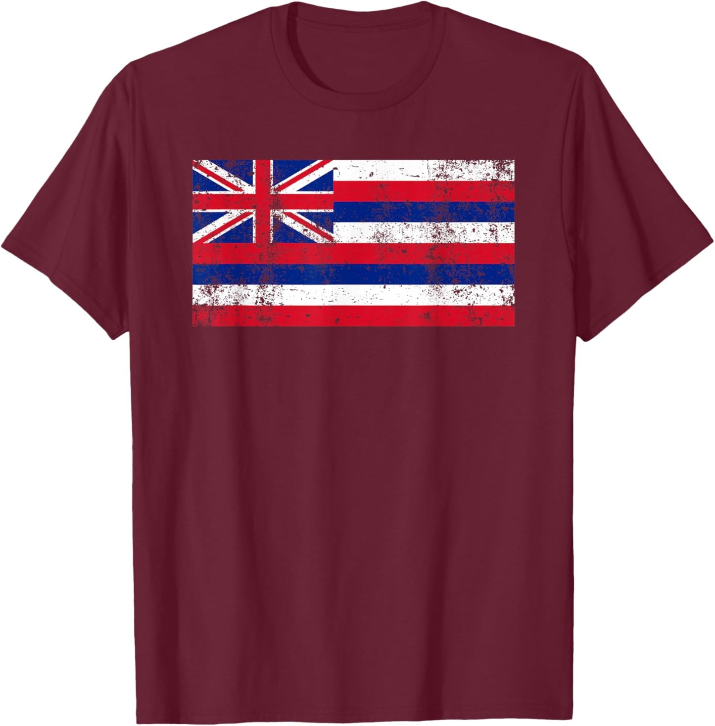 State of Hawaii Flag Hawaiian Flag Island Shirt Hawaii Love T-Shirt - T-Shirt | Maroon