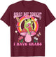 Groovy Sorry Not Tonight I Have Crabs Funny Bachelor Party T-Shirt - T-Shirt | Maroon