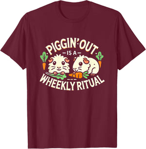 Funny Guinea Pig Guinea Pigs Guinea Pig Lover T-Shirt - T-Shirt | Maroon