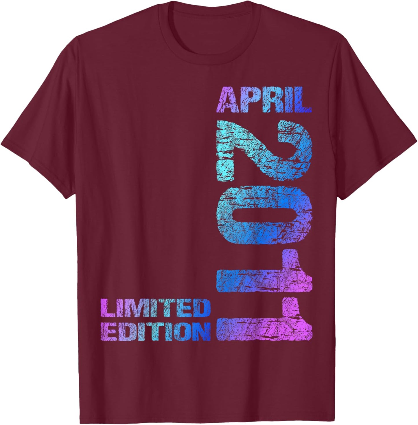 April 2011 Junge Mädchen 15. Geburtstag Limited Edition 15 T-Shirt - T-Shirt | Maroon