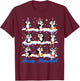 Happy Hanukkah Penguin Chanukkah Jewish Holiday Pajama T-Shirt - T-Shirt | Maroon