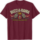 Vintage Buzz-A-Rama 1965 Retro 60s Car NYC Lover T-Shirt - T-Shirt | Maroon