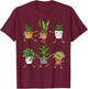 Plant Lover Gift Women Florist Gardener Gifts , Black T-Shirt - T-Shirt | Maroon