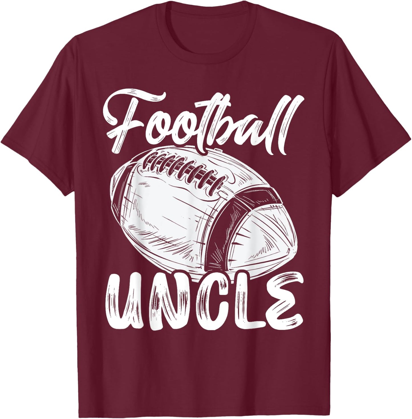 Football Uncle Family Matching Players Fathers Day T-Shirt - T-Shirt | Maroon
