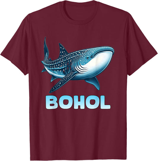 Whale Shark from the Philippines T-Shirt - T-Shirt | Maroon