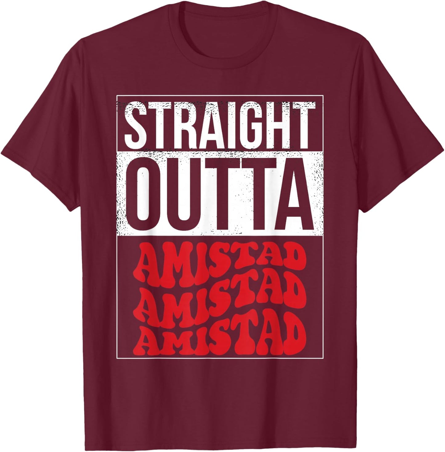 Amistad House Of Friendship RCA Friendly School Spirit T-Shirt - T-Shirt | Maroon