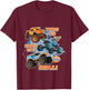 Kids Blippi El Toro Loco Megalodon This is How We Roll T-Shirt - T-Shirt | Maroon