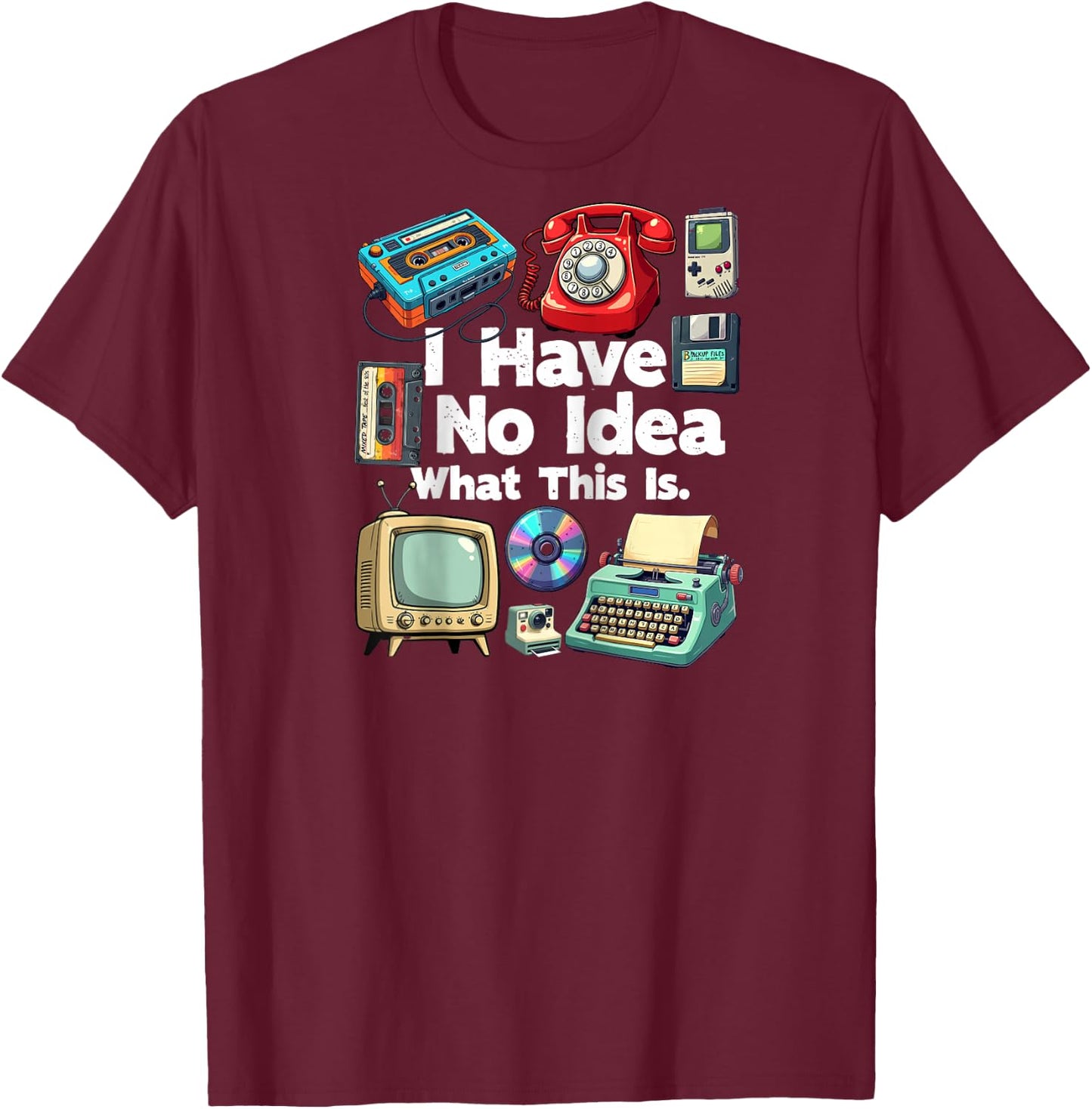 I Have No Idea What This Is 80s Bro 1980s Fashion 80 party Raglan Baseball T-Shirt - T-Shirt | Maroon