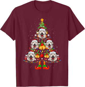 Maremma Sheepdog Christmas Tree Gifts Funny Xmas Dog Lover T-Shirt - T-Shirt | Maroon