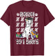 Bruh 100 Days Of School Dalmatian Dog Dabbing 100th Day Boys T-Shirt - T-Shirt | Maroon
