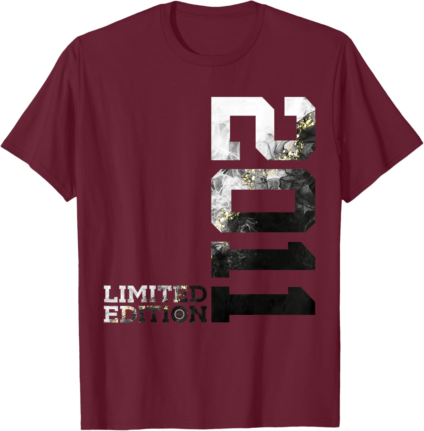 12 Jahre 12th Birthday Limited Edition 2011 , gray T-Shirt - T-Shirt | Maroon