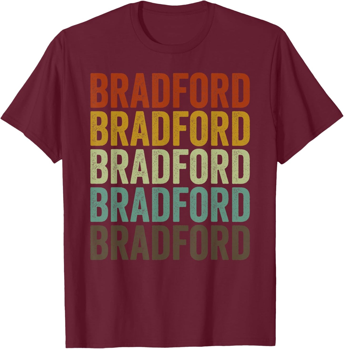 Bradford City Retro T-Shirt - T-Shirt | Maroon