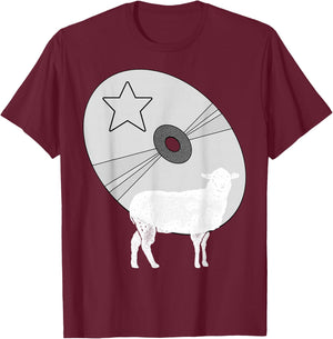 Funny cd Vintage Lamb T-Shirt - T-Shirt | Maroon