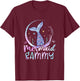 Mermaid Gammy Birthday Mermaid Girl Beach Mermaid Tail T-Shirt - T-Shirt | Maroon