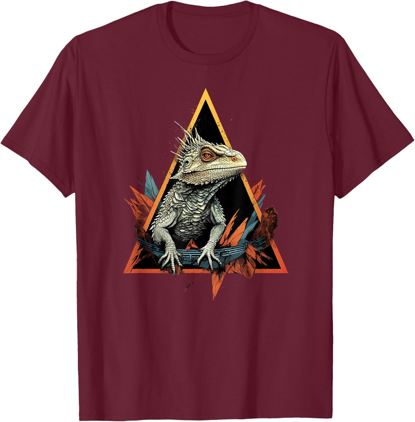 Bearded Dragon, Beardie Lovers, Pogona Enthusiast T-Shirt - T-Shirt | Maroon
