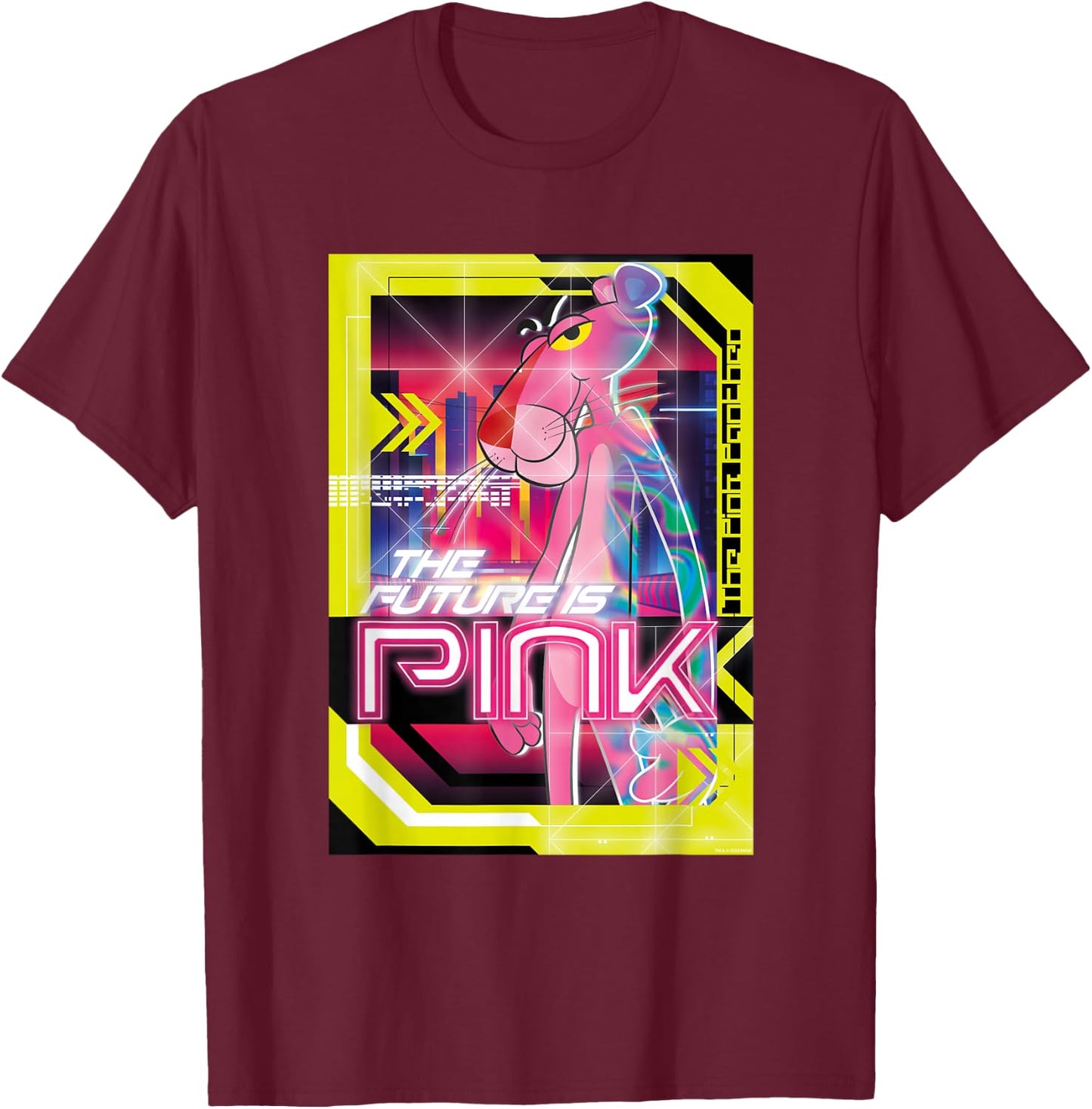 Pink Panther The Future is Pink T-Shirt - T-Shirt | Maroon