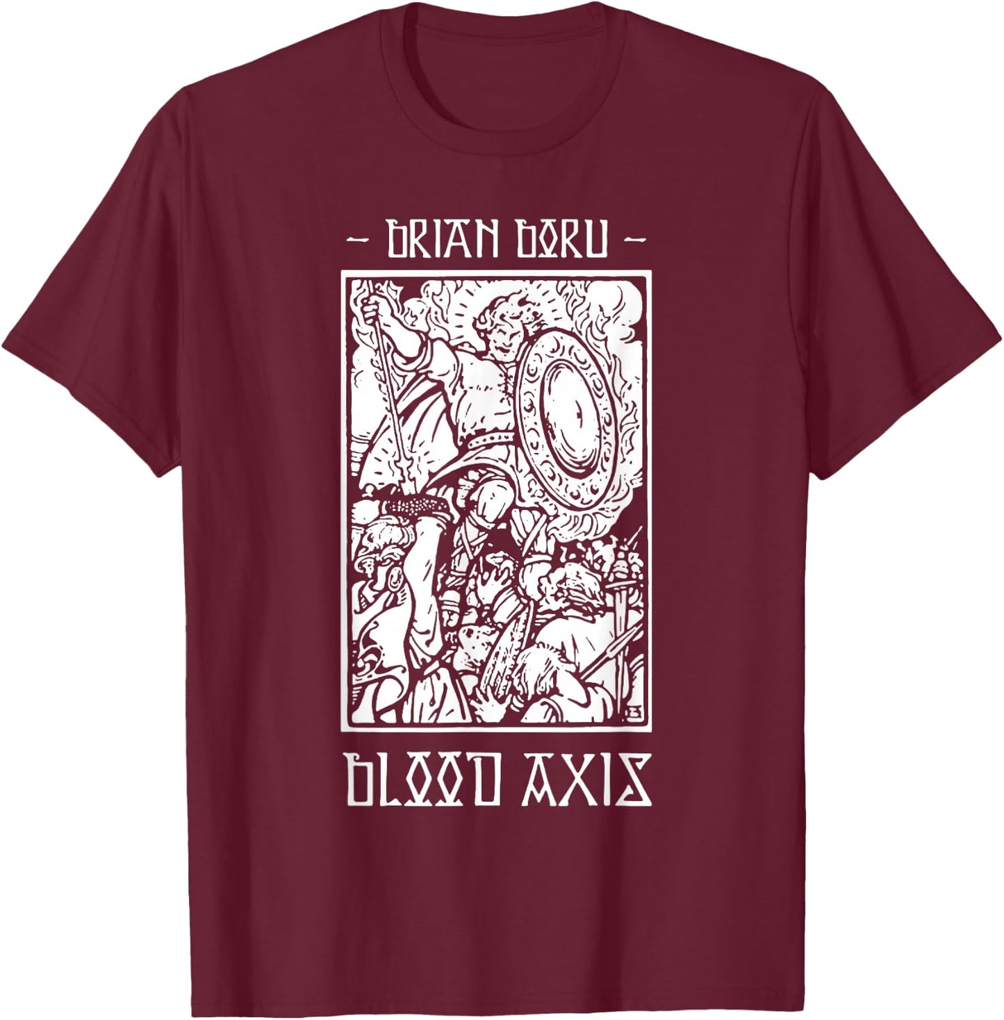 Brian Boru High King of Ireland T-Shirt - T-Shirt | Maroon