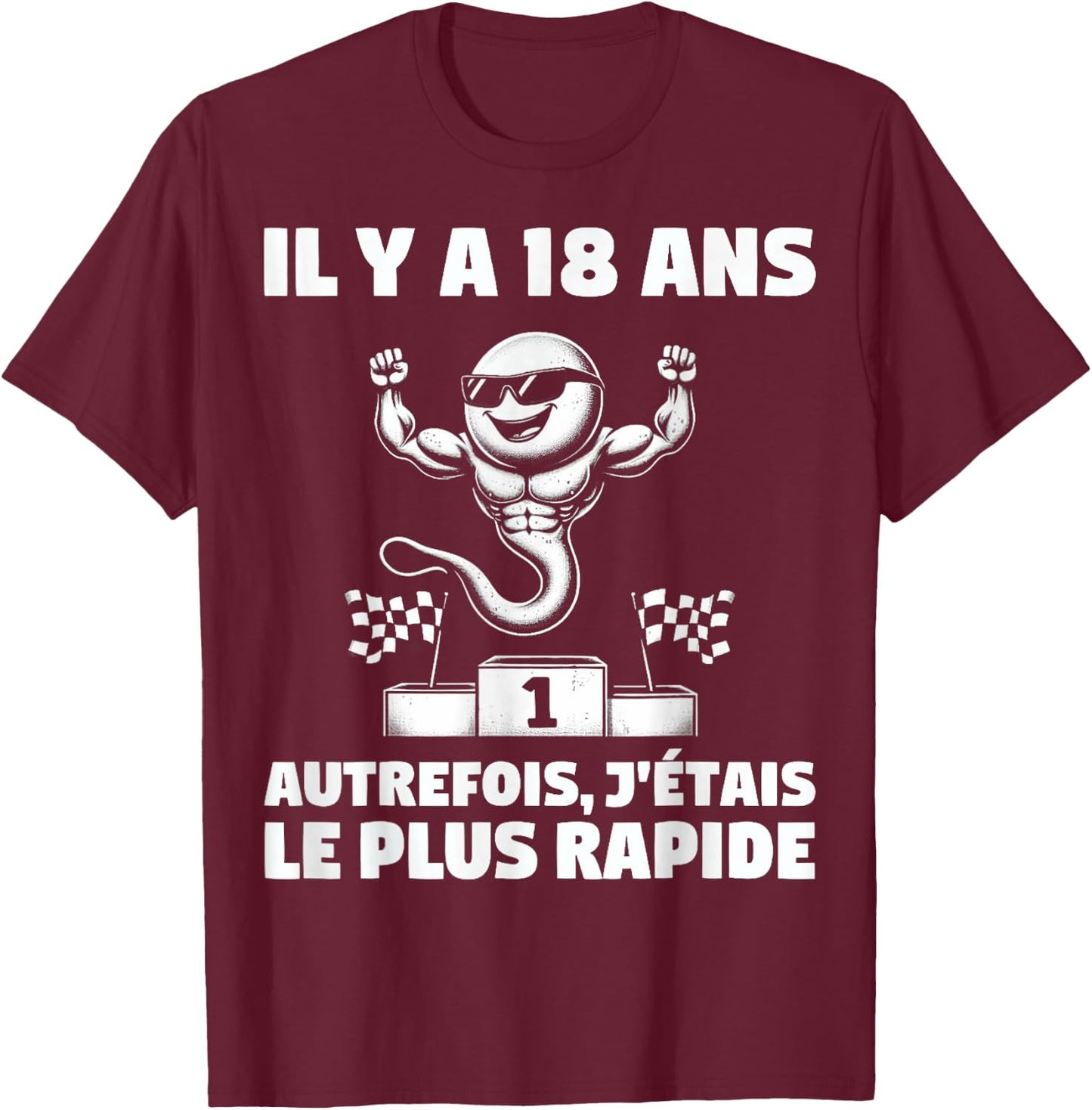 18 Years Ago I Was The Fastest Seed , Black, S T-Shirt - T-Shirt | Maroon