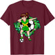 Dabbing Soccer Girl Jamaica Jersey Floral Football Flower T-Shirt - T-Shirt | Maroon