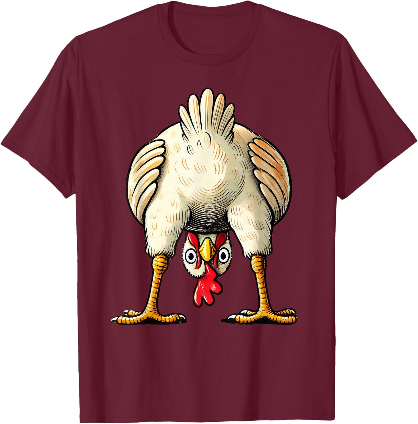 Chicken Chicken Owner Hen Decorative Costume Outfit Funny , black T-Shirt - T-Shirt | Maroon