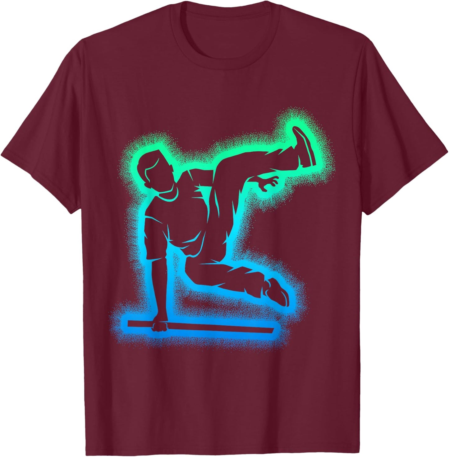 Parkour Parcouring Kids Men's , Black, S T-Shirt - T-Shirt | Maroon