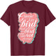 LyricLyfe Free Bird Ronnie Zant Allen Collins T-Shirt - T-Shirt | Maroon