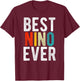 Mexican Fathers Day 2021 Best Nino Ever Godfather Spanish T-Shirt - T-Shirt | Maroon