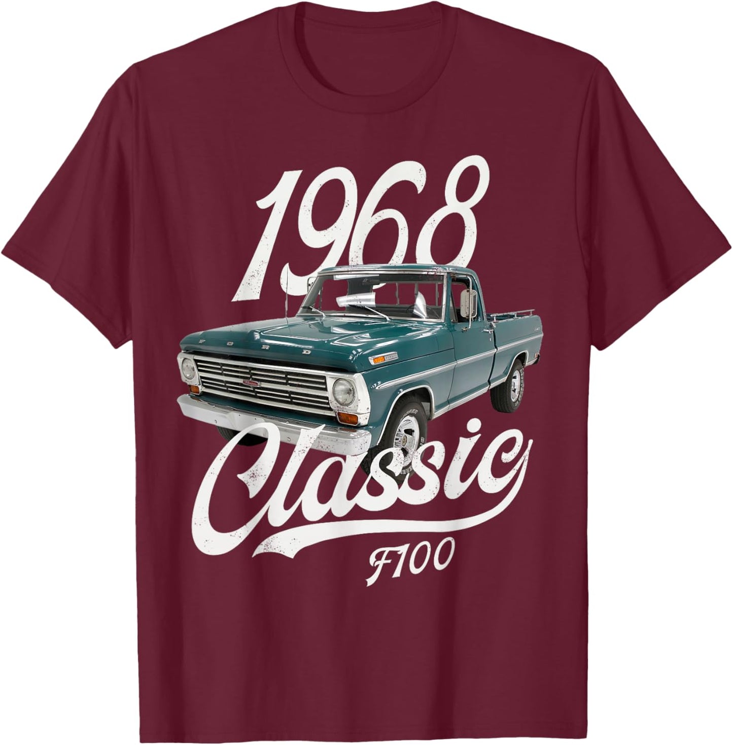 1968 Classic F100 Blue T-Shirt - T-Shirt | Maroon