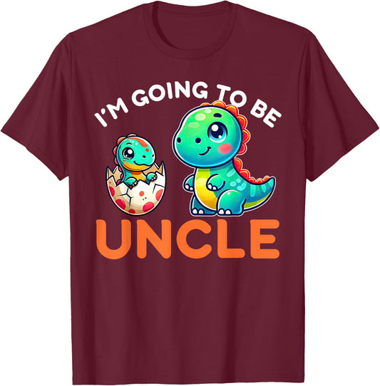 I'm Going To Be Uncle New Baby Pregnancy Announcement T-Shirt - T-Shirt | Maroon