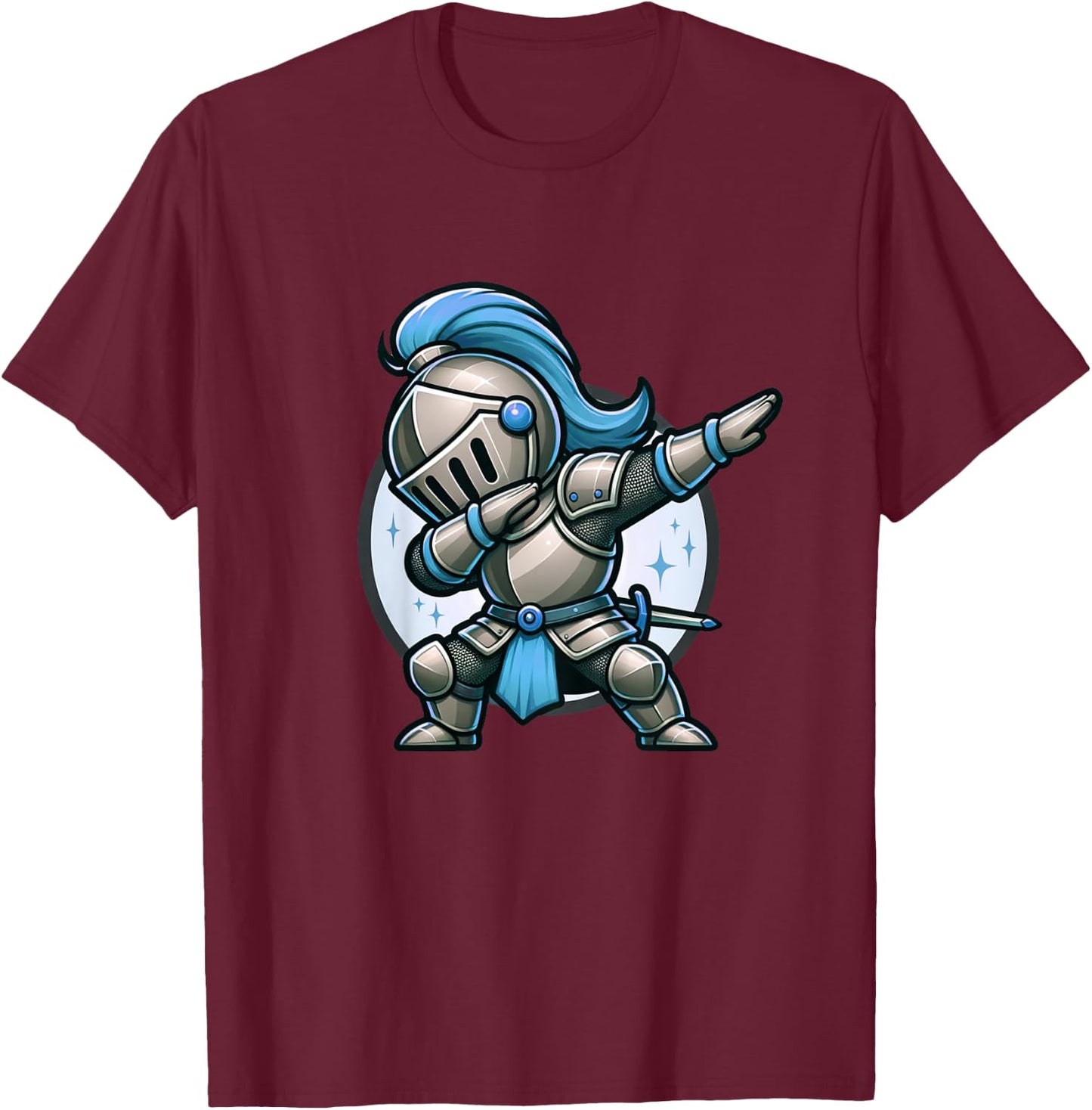 Ren Faire Dabbing Medieval Knight Funny Renaissance Faire T-Shirt - T-Shirt | Maroon