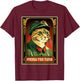 Meow Tse Tung Funny Mao Tse Tung Cat Lover Sarcastic Kitten Men Women T-Shirt - T-Shirt | Maroon
