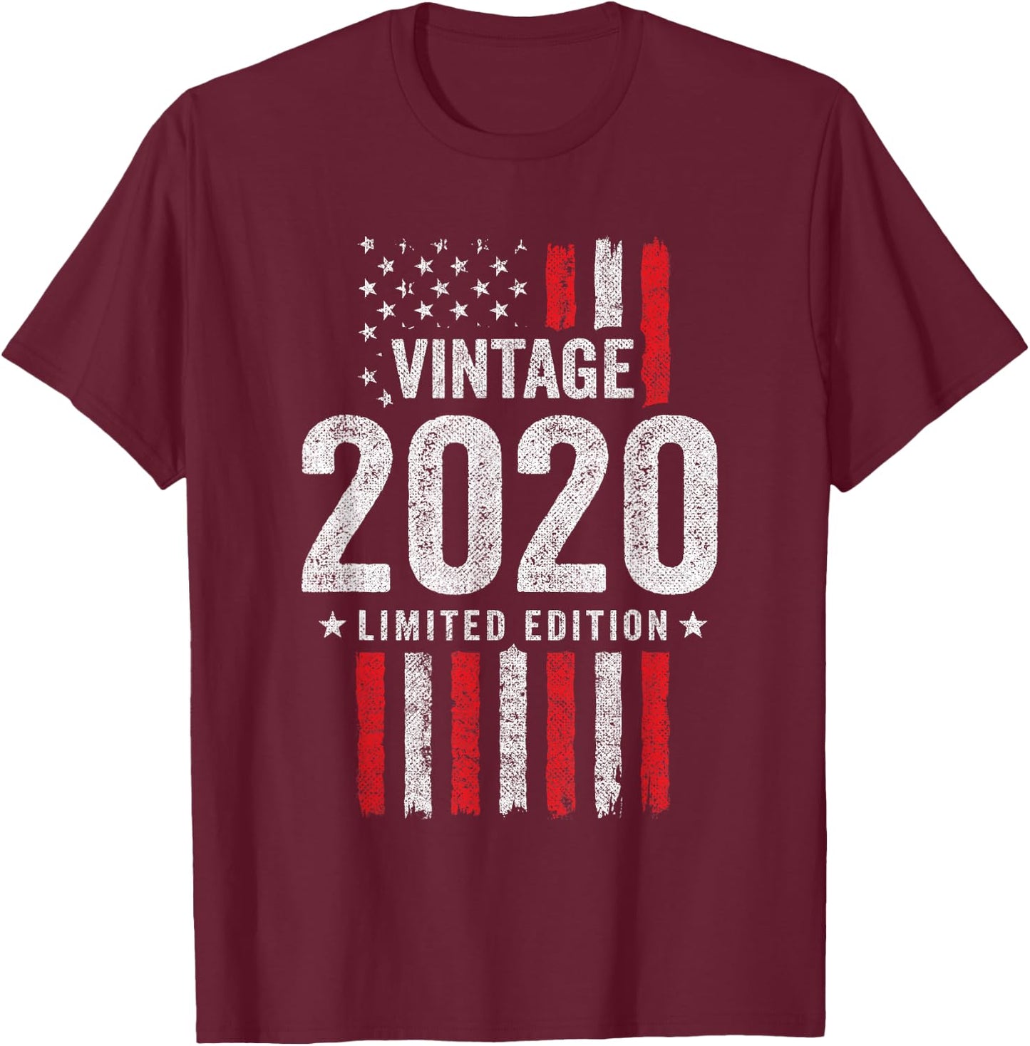 2020 Birthday - Born in 2020 - Limited Edition Vintage 2020 T-Shirt - T-Shirt | Maroon