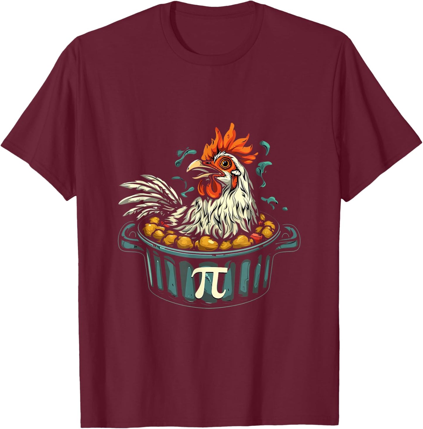 Chicken Pot Pie Shirt - Chicken Pot Pie T-Shirt - T-Shirt | Maroon