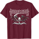 Dissection Mower , Black, S T-Shirt - T-Shirt | Maroon