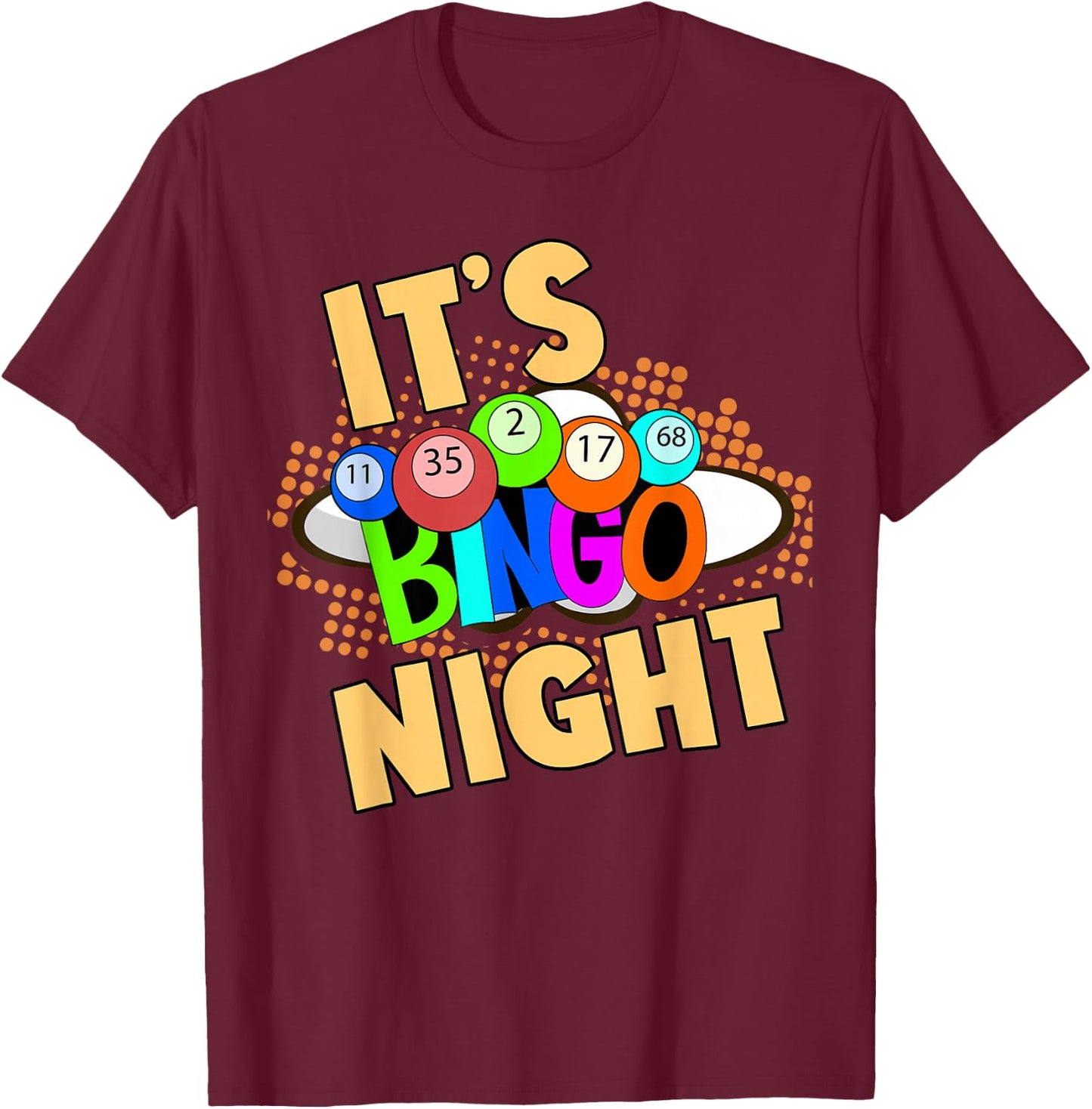 Bingospieler Bingo Nacht Glücksspieler Lotterie Bingo T-Shirt - T-Shirt | Maroon