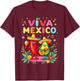 Viva Mexico Mexican Independence Day Kids Dance Mexican T-Shirt - T-Shirt | Maroon