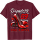59 and Fabulous High Heels Stepping Into My 59th Birthday T-Shirt - T-Shirt | Maroon