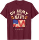 Vintage USA Flag Army Beat Navy-Flag Game Sports Football T-Shirt - T-Shirt | Maroon